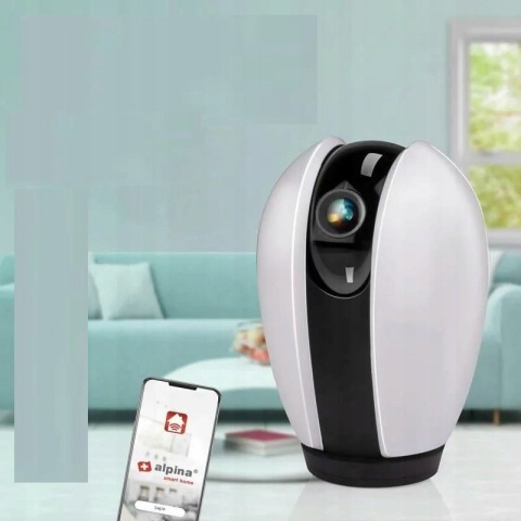 Inteligentna Kamera WiFi ALPINA Full HD obrotowa, nocna wizja 10m