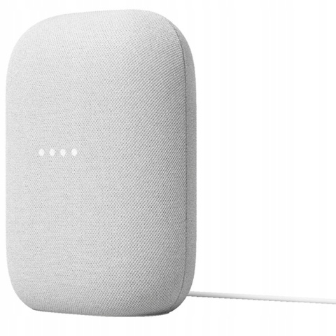 Inteligentny głośnik Google Nest Audio - Estetyczny biały, sterowanie głosowe