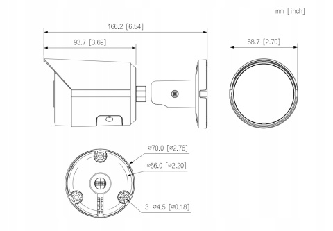 Kamera Dahua IPC-HFW2849S-S-IL 8MP Dual Light AI z IR LED, IP67