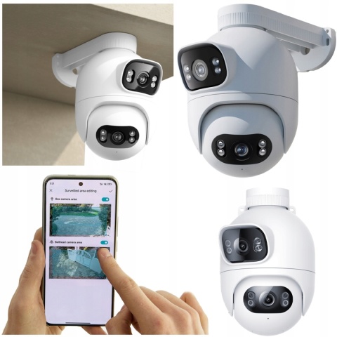 Kamera IMILAB EC6 Dual 2K - Zewnętrzny Monitoring 360° z WiFi