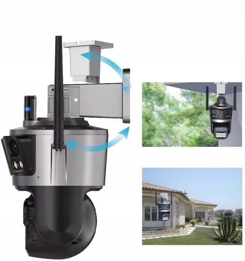 Kamera IP 12MPx z zoomem 8x, obrotowa, WiFi, nocne widzenie, IP66