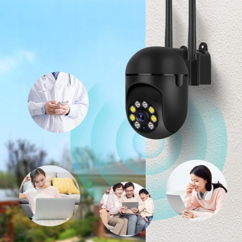 Kamera IP HD 1080P z WiFi, 5G, noktowizja, audio, detekcja ruchu