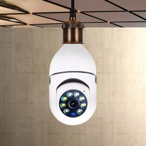 Kamera IP Wi-Fi E27 360° z noktowizorem - Inteligentny monitoring na żywo