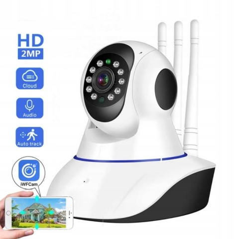 Kamera IP WiFi 1080P Niania Elektroniczna 360° z Dwustronną Komunikacją