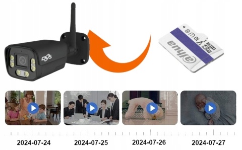 Kamera IP WiFi 4MPx zewnętrzna, metalowa obudowa, aplikacja Tuya Smart