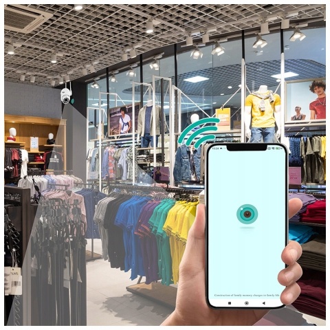 Kamera IP WiFi zewnętrzna 2MP Full HD 355° obrotowa, detekcja ruchu