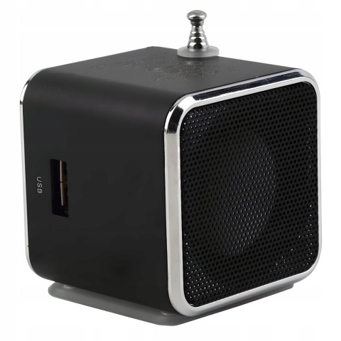 Mini Głośnik Bluetooth Retro z Radiem FM, MP3 i LED - przenośny 3W