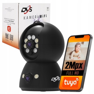 Obrotowa kamera WiFi 2MPx z detekcją ruchu i zdalnym sterowaniem