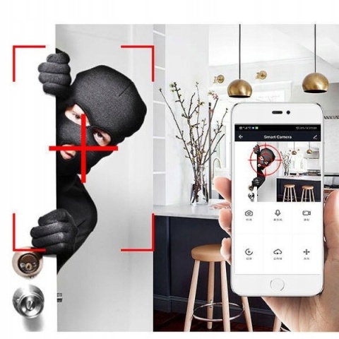 4 Kamery Monitoringu 8Mp Full Hd Wifi Ip66 Z Detekcją Ruchu Nocne Widzenie