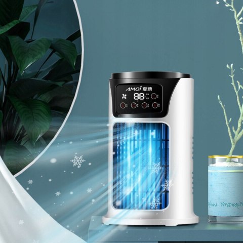 Klimator Na Wodę Usb Przenośny Chłodnik Powietrza Z Dotykowym Wyświetlaczem