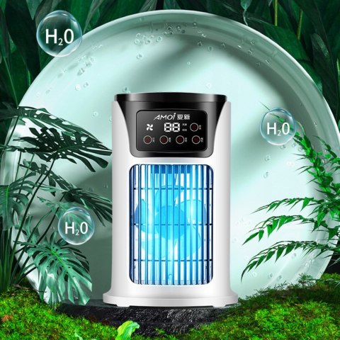 Klimator Na Wodę Usb Przenośny Chłodnik Powietrza Z Dotykowym Wyświetlaczem
