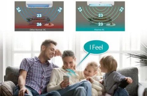 Klimatyzacja Gorenje Rea35 In/Out, Wifi Alexa A++ R32 Ogrzewanie -20°C Hepa