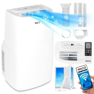 Klimatyzator Mobilny Vaco Arrifana 16 3W1 4,5Kw Wi-Fi 70M² Długość Uszczelki 400 Cm