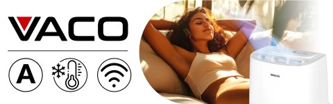 Klimatyzator Mobilny Vaco Arrifana 16 3W1 4,5Kw Wi-Fi 70M² Długość Uszczelki 400 Cm