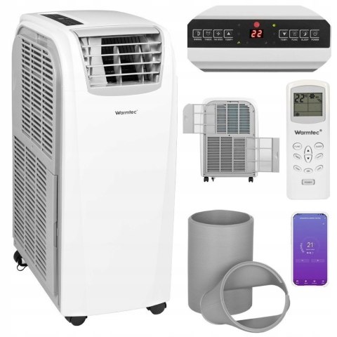 Klimatyzator Przenośny 4W1 5,4Kw Osuszacz Chłodzenie/Ogrzewanie 60M2 Wi-Fi