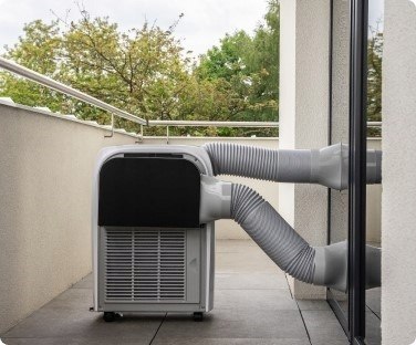 Klimatyzator Przenośny 4W1 5,4Kw Osuszacz Chłodzenie/Ogrzewanie 60M2 Wi-Fi