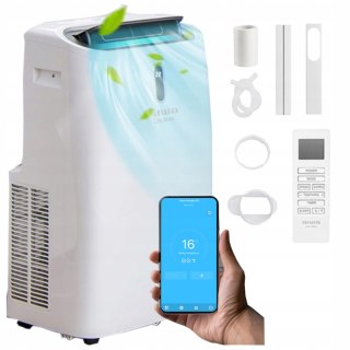 Klimatyzator Przenosny 4W1 Chłodzenie Osuszanie Grzanie Wifi Pilot 3,5Kw