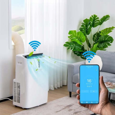 Klimatyzator Przenosny 4W1 Chłodzenie Osuszanie Grzanie Wifi Pilot 3,5Kw