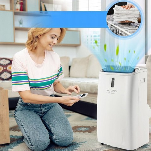 Klimatyzator Przenosny 4W1 Chłodzenie Osuszanie Grzanie Wifi Pilot 3,5Kw