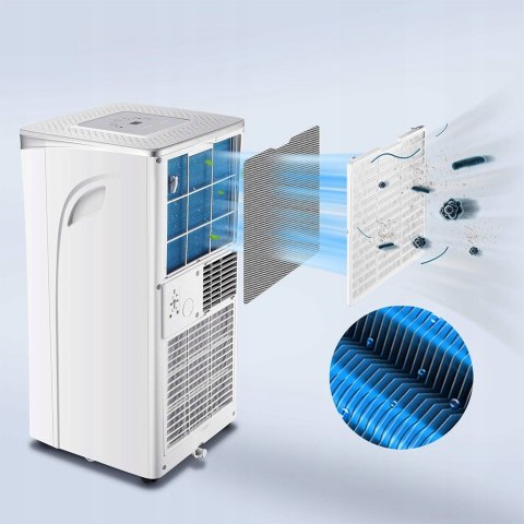 Klimatyzator Przenośny 4W1 Wi-Fi Chłodzenie Grzewanie Osuszanie Wentylacja