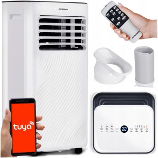 Klimatyzator Przenośny 9000 Btu 3W1: Chłodzenie, Osuszanie, Wi-Fi, Dotykowy