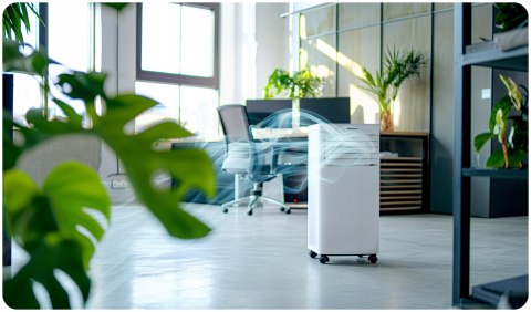Klimatyzator Przenośny 9000 Btu 3W1: Chłodzenie, Osuszanie, Wi-Fi, Dotykowy