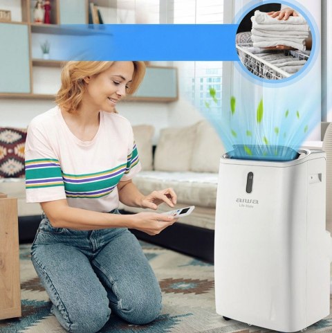 Klimatyzator Przenośny Aiwa Pac16y2 4,7Kw - Timer, Wifi, 4 Funkcje Pracy