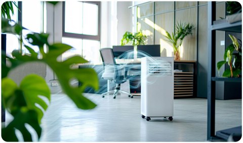 Klimatyzator Przenośny Bd-580 2,9Kw 5W1 Z Wifi, Osuszacz 26L/24H, 40M2