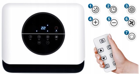 Klimatyzator Przenośny Bd-580 2,9Kw 5W1 Z Wifi, Osuszacz 26L/24H, 40M2