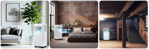 Klimatyzator Przenośny Bd-580 2,9Kw 5W1 Z Wifi, Osuszacz 26L/24H, 40M2