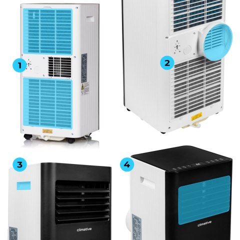 Klimatyzator Przenośny Climative Ac29-S Duo 3Kw Wifi 3W1 - Cichy, Ekonomiczny