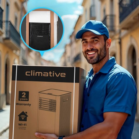 Klimatyzator Przenośny Climative Ac29-S Duo 3Kw Wifi 3W1 - Cichy, Ekonomiczny