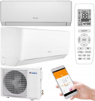 Klimatyzator Ścienny Gree Pular 4,6Kw Wi-Fi Pilot 7 Biegów Turbo Jonizator