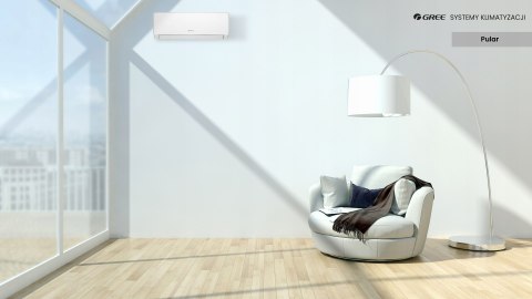 Klimatyzator Ścienny Gree Pular 4,6Kw Wi-Fi Pilot 7 Biegów Turbo Jonizator