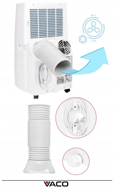 Klimatyzator Vaco Arrifana 16 3W1 4,5Kw Wifi Z Uszczelką, Cichy, A