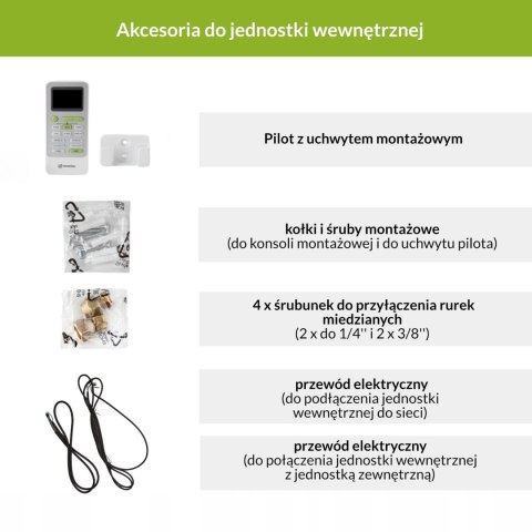 Klimatyzator Vesper 3,5Kw Wifi A++ R32 Chłodzenie I Grzanie Filtr Ionowy