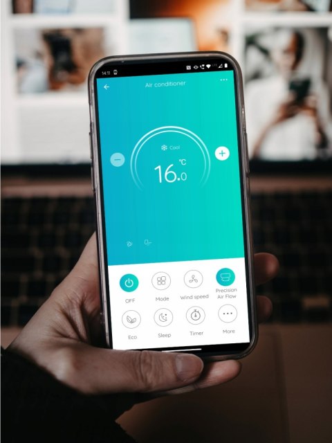 Klimatyzator Vesper 3,5Kw Wifi A++ R32 Chłodzenie I Grzanie Filtr Ionowy