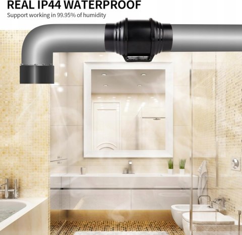 Wentylator Kanałowy 150 Mm Ip44 Dwubiegowy 535/400 M³/H 59/54W Cichy 42Dba