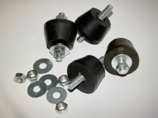 Wibroizolatory Metalowo-Gumowe Stopki Do Klimatyzacji 4 Szt M8 Do 200Kg