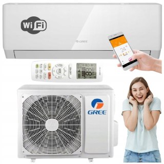 Klimatyzacja Ścienna Gree Pular 3,2Kw Wifi Z Grzaniem, Jonizacja, Tryb Snu
