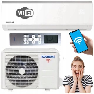 Klimatyzator Ścienny Kaisai Fly 2,6Kw Z Wi-Fi I Funkcją Grzania