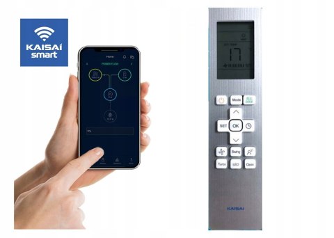 Klimatyzator Ścienny Kaisai Fly 2,6Kw Z Wi-Fi I Funkcją Grzania