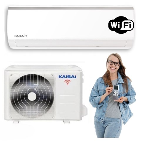 Klimatyzator Ścienny Kaisai Fly 2,6Kw Z Wi-Fi I Funkcją Grzania