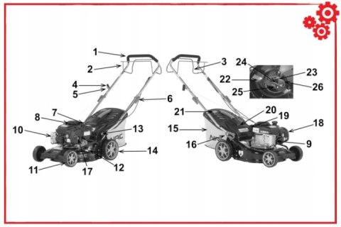 Kosiarka Spalinowa Nac Ls42-300Bs Jr 42Cm Briggs & Stratton, 125Cm3