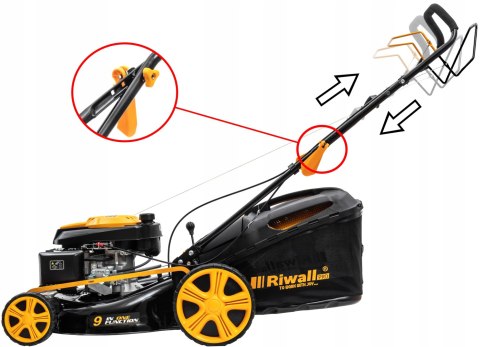 Kosiarka Spalinowa Riwall 5390 196 Cm³, 53 Cm Szer, 2 Noże, Napęd Na Koła