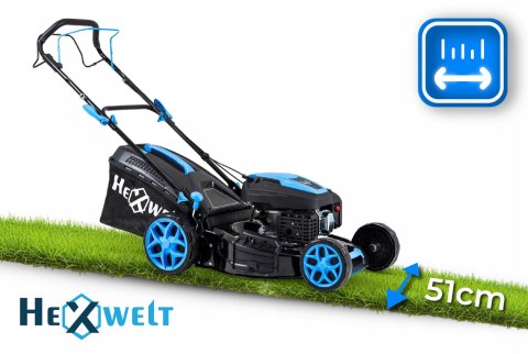 Kosiarka Spalinowe Hexwelt 9Km 200Cc 51Cm, Mulczowanie, Reg. 8, Napęd Koła