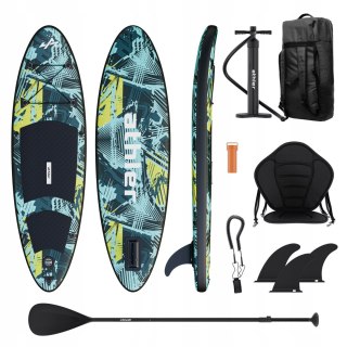 Deska Sup 200Cm Dla Młodzieży Z Siodełkiem I Plecakiem Splash 50 Green