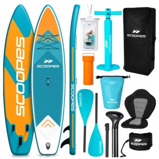 Deska Sup 2W1 350Cm - Pompowana, Z Siedziskiem, Wiosłem, Allround Stabilna