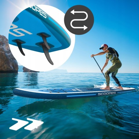 Deska Sup 320Cm 2W1 Allround Z Siedzeniem, Pompowana, Wiosło, Plecak, Torba