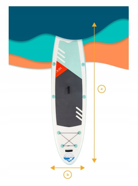 Deska Sup 320Cm Mega Duży Zestaw - Pompa, Wiosła, Stabilna I Uniwersalna